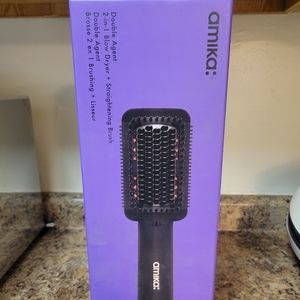 Amika Double Agent 2-in-1 Blow Dryer + Straightening Brush